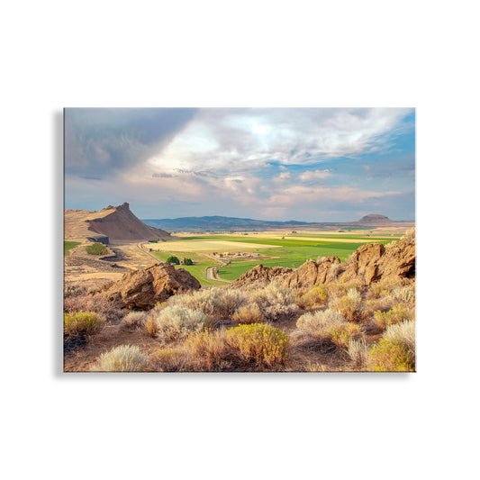 Western Landscape Farm Art Print in Northern California