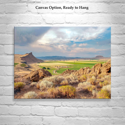 Western Landscape Farm Art Print in Northern California