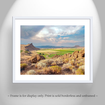 Western Landscape Farm Art Print in Northern California