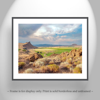 Western Landscape Farm Art Print in Northern California