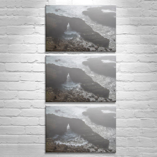 Mendocino Ocean Waves & Sea Arch | Triptych Artwork Set of 3 Prints