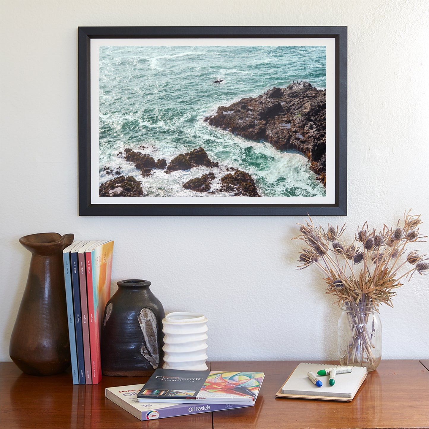 Mendocino Coast Art with Pacific Ocean Waves at Point Arena