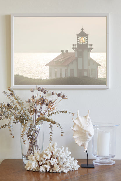 Mendocino Point Cabrillo California Lighthouse Wall Art Print