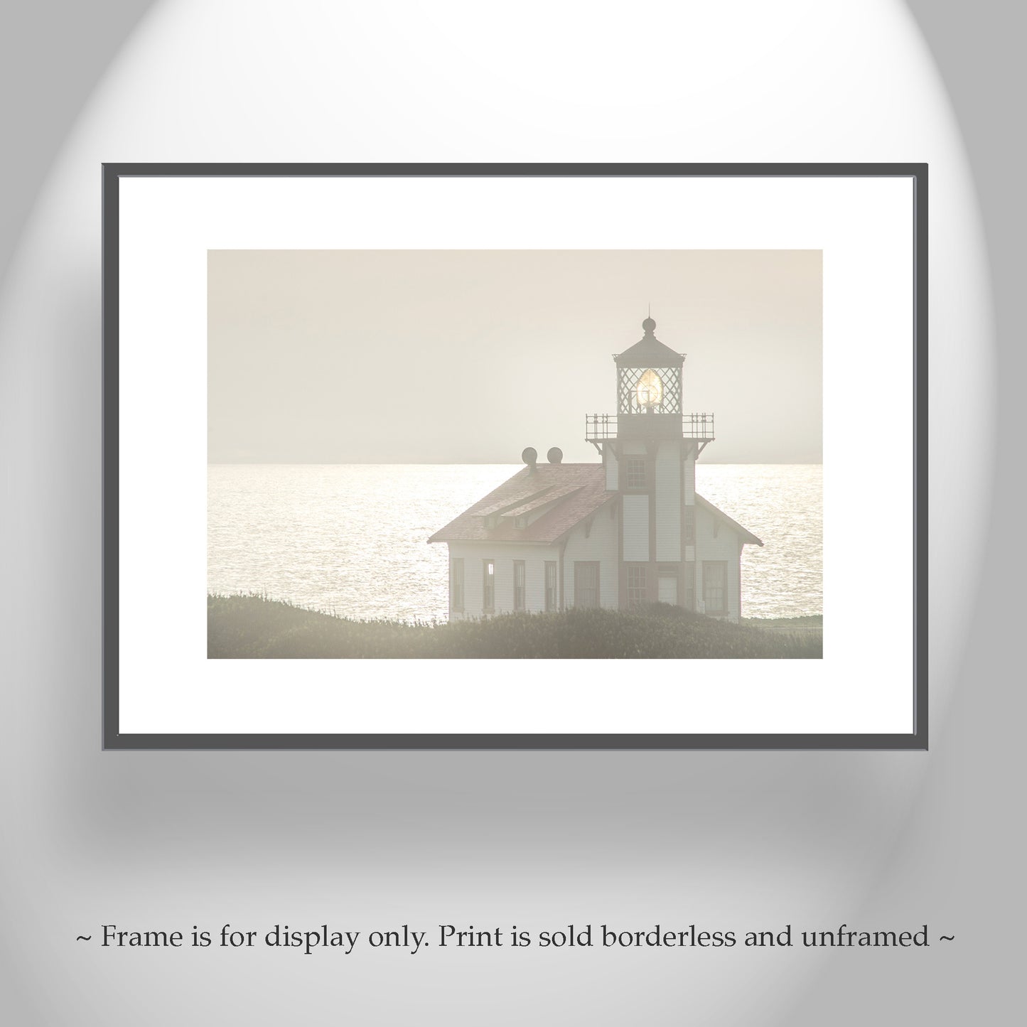 Mendocino Point Cabrillo California Lighthouse Wall Art Print