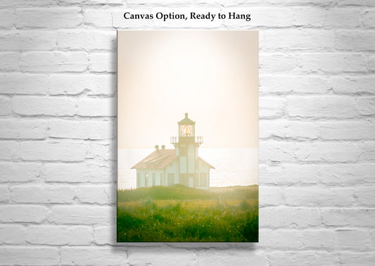 Mendocino Lighthouse at Point Cabrillo California Coast Art Photography Print