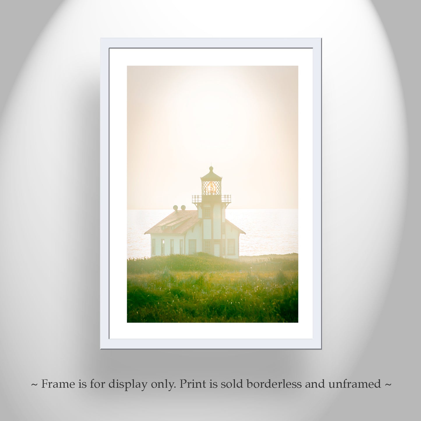 Mendocino Lighthouse at Point Cabrillo California Coast Art Photography Print