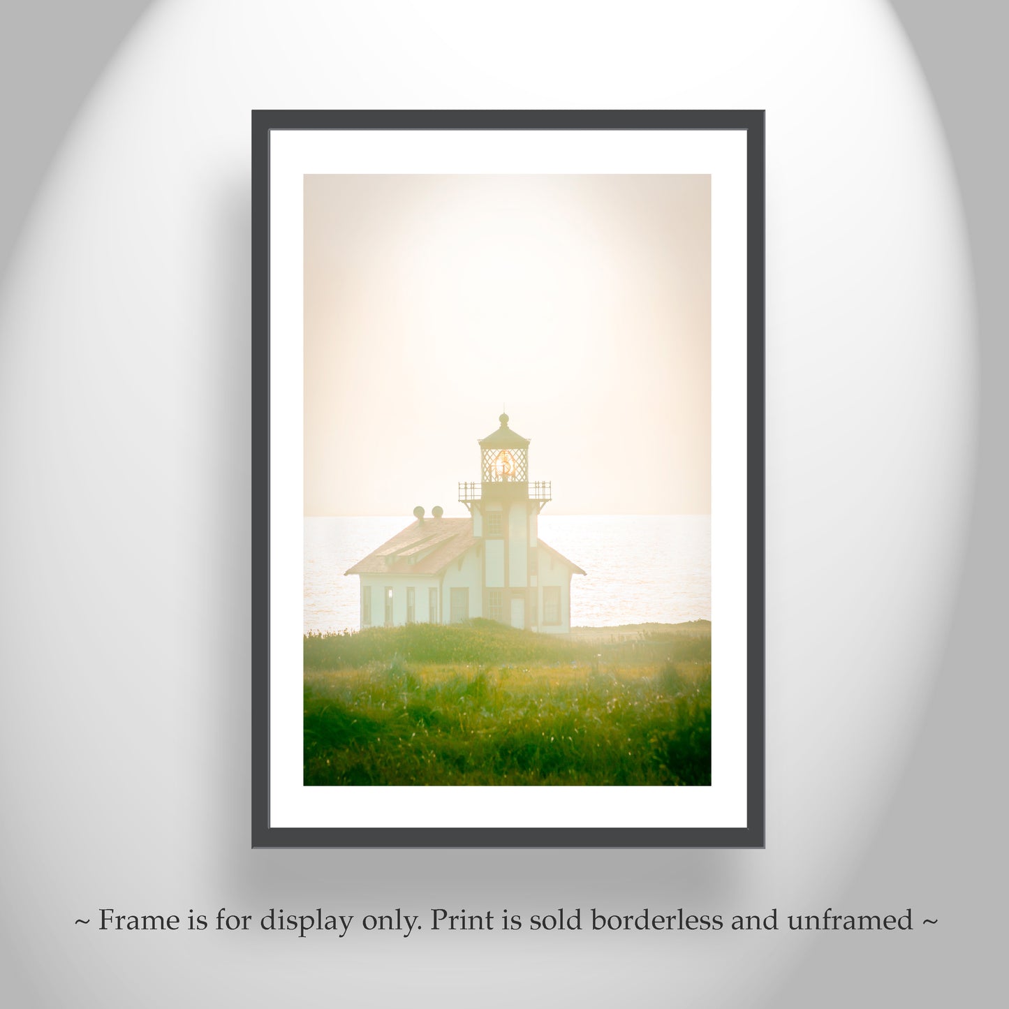Mendocino Lighthouse at Point Cabrillo California Coast Art Photography Print
