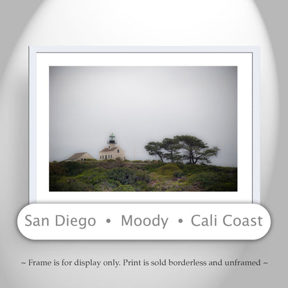 San Diego Point Loma Lighthouse Photograph as Wall Decor