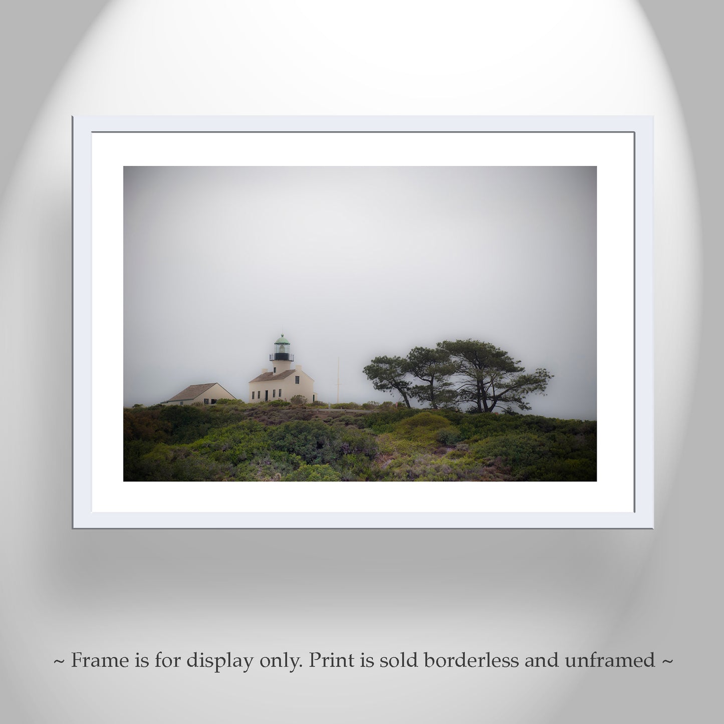 San Diego Point Loma Lighthouse Photograph as Wall Decor