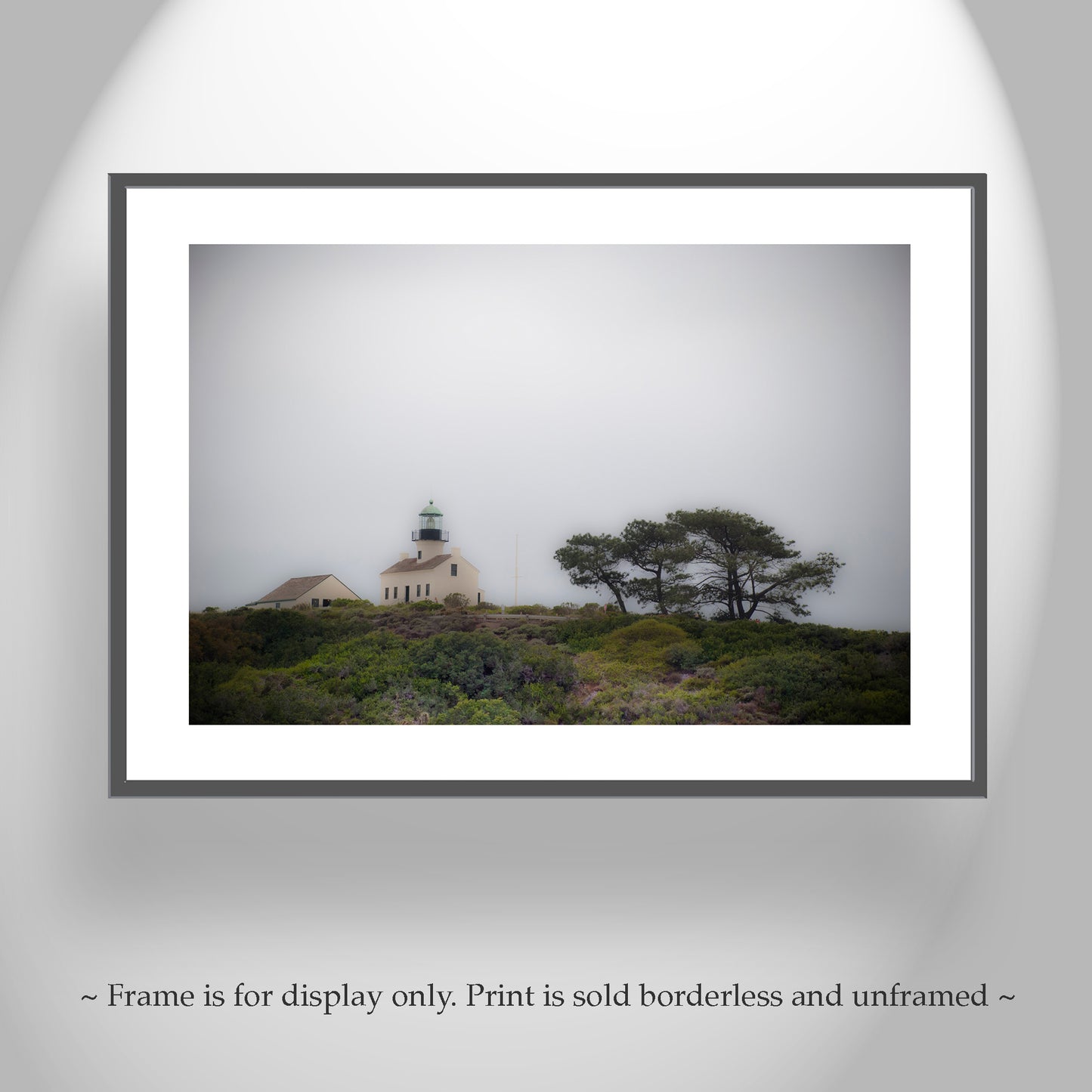 San Diego Point Loma Lighthouse Photograph as Wall Decor