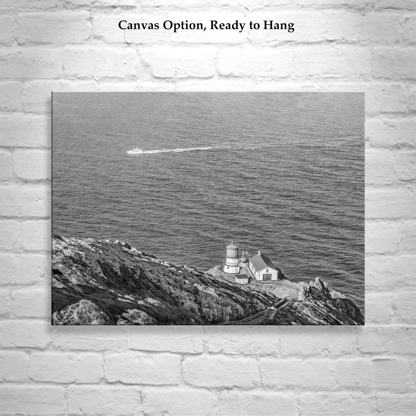 Point Reyes Lighthouse Picture in Black & White | California Coast Art