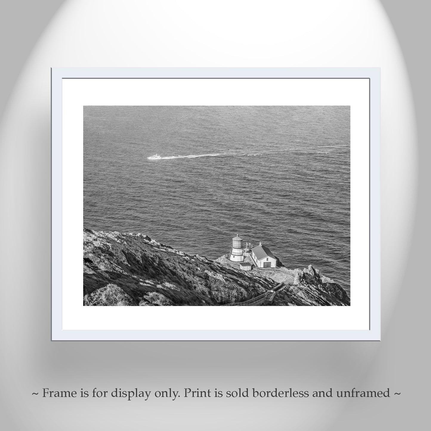 Point Reyes Lighthouse Picture in Black & White | California Coast Art