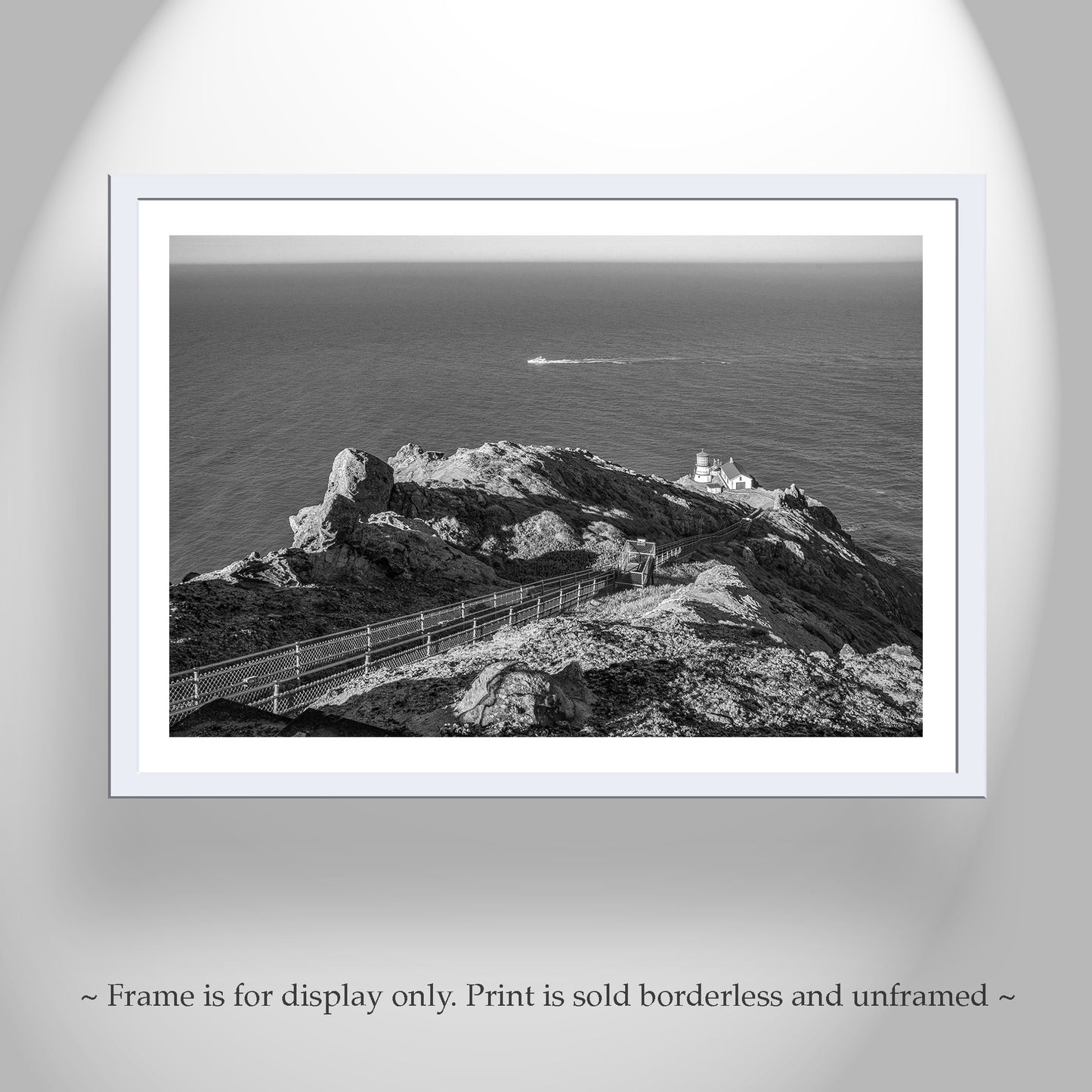 Point Reyes Lighthouse Art Photography in Black and White