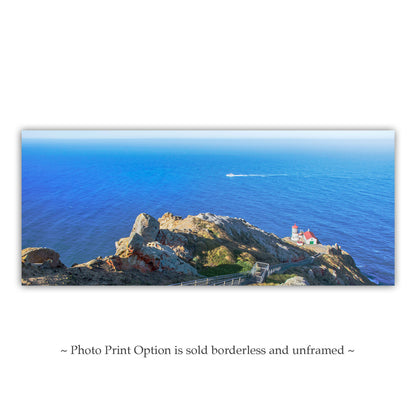 Panoramic Point Reyes Ocean Lighthouse Photography Art Print