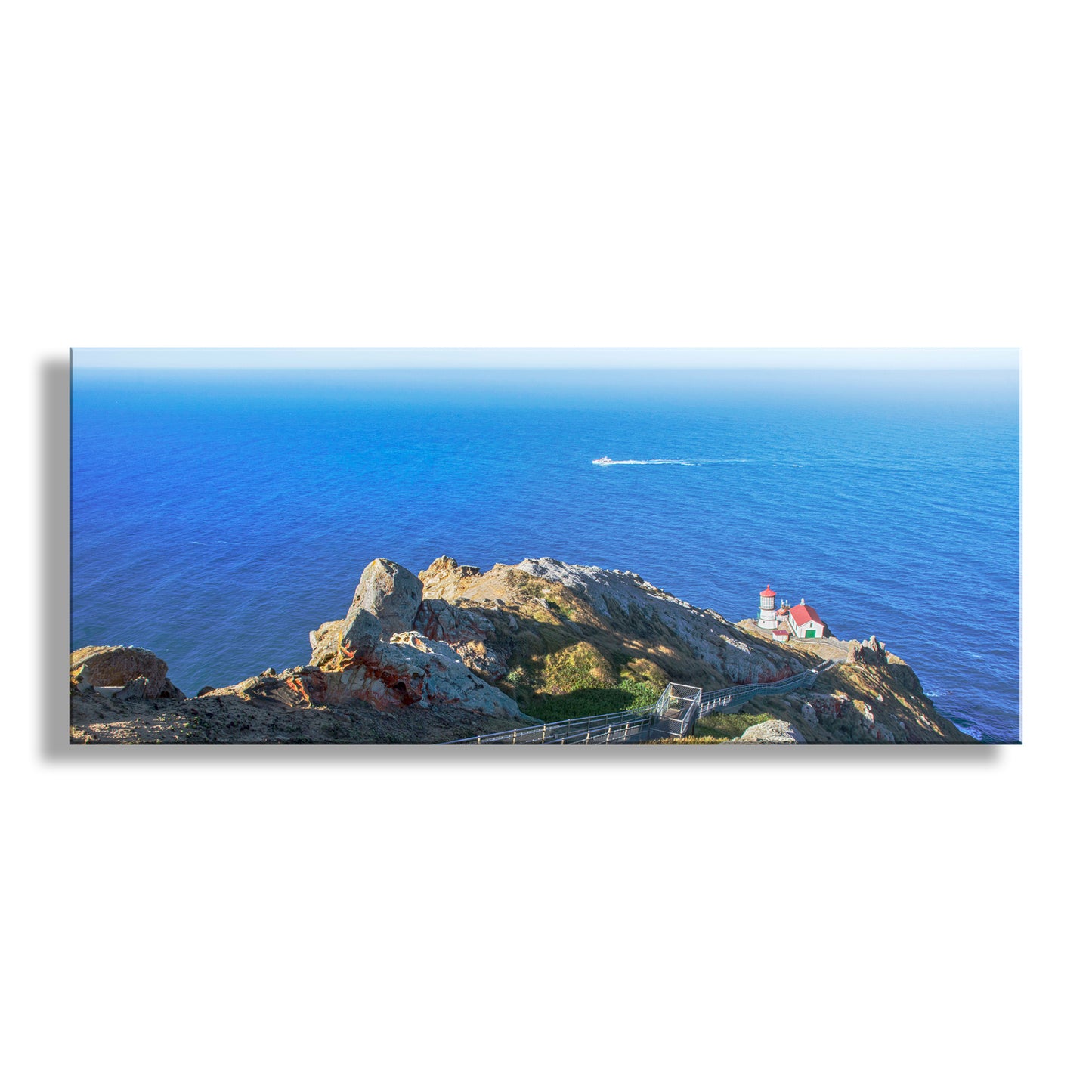 Panoramic Point Reyes Ocean Lighthouse Photography Art Print