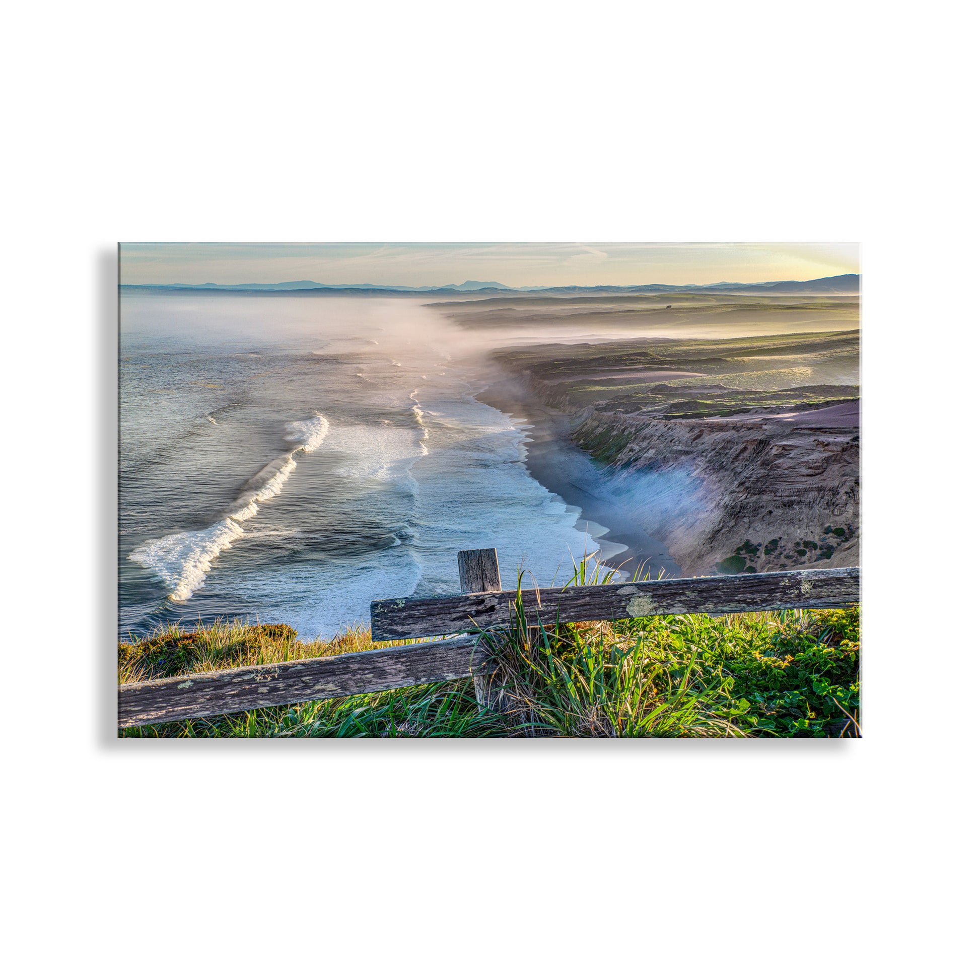 Beautiful Pt Reyes. My sweeping Point Reyes seascape for your walls. The Pacific seacoast beckons the hiker for a splendid day of incomparable California nature. I captured this scene on a sublime spring morning! Original, unique, signed art by Murray Bolesta.