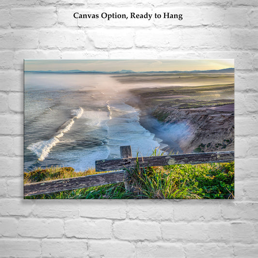 Point Reyes National Seashore California Coastal Panorama Framed Art Print