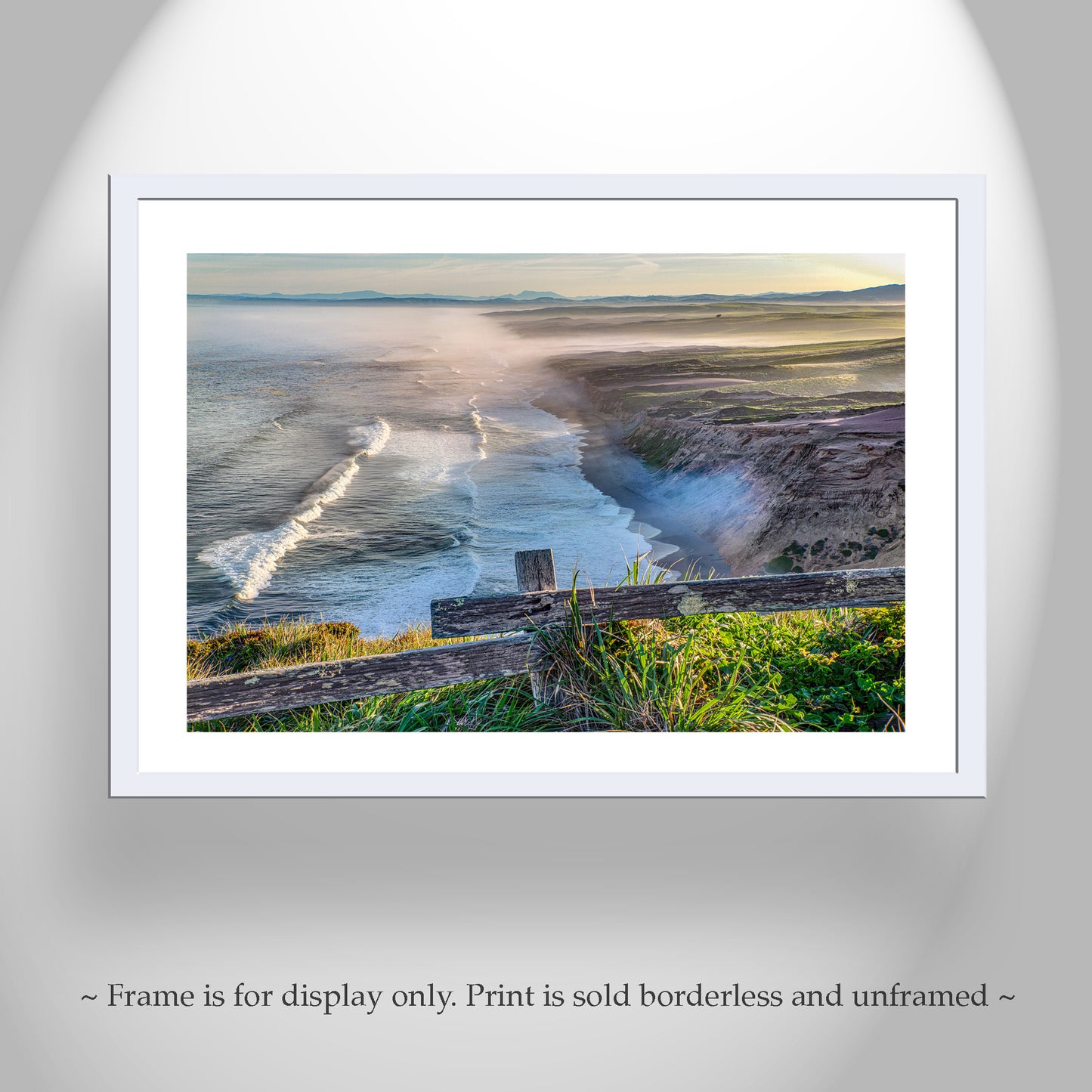 Point Reyes National Seashore California Coastal Panorama Framed Art Print