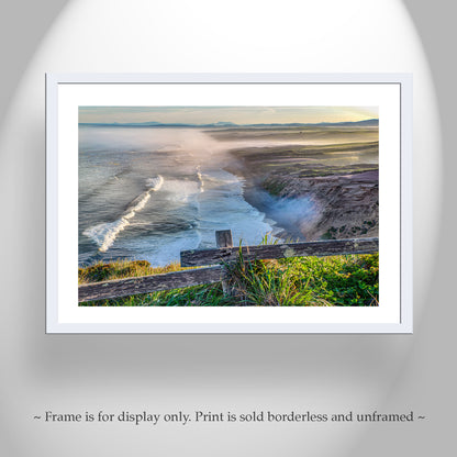 Point Reyes National Seashore California Coastal Panorama Framed Art Print