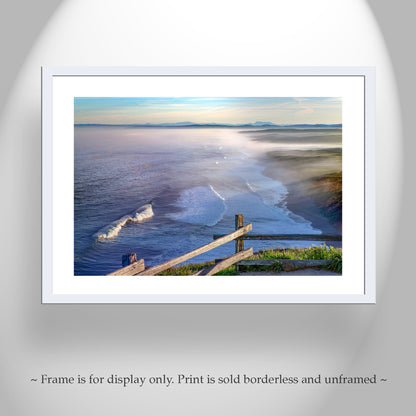 Point Reyes Beach Seascape Art Print – Marin County California Coastal Photography with Pacific Ocean Waves | Tranquil Ocean Print Gift