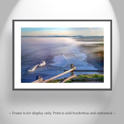 Point Reyes Beach Seascape Art Print – Marin County California Coastal Photography with Pacific Ocean Waves | Tranquil Ocean Print Gift