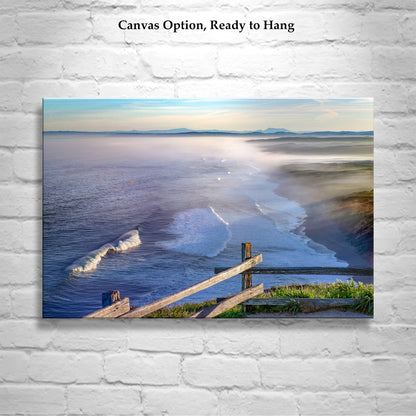 Point Reyes Beach Seascape Art Print – Marin County California Coastal Photography with Pacific Ocean Waves | Tranquil Ocean Print Gift