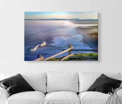 Point Reyes Beach Seascape Art Print – Marin County California Coastal Photography with Pacific Ocean Waves | Tranquil Ocean Print Gift