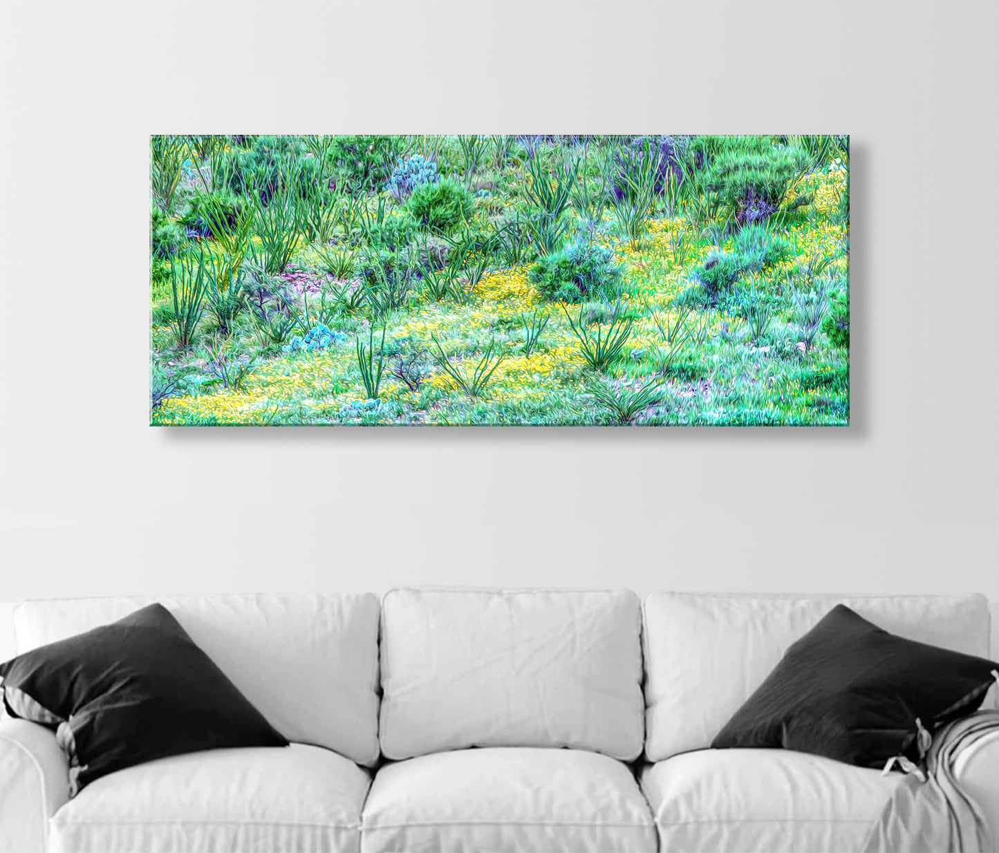 Desert Wildflower Panorama | Southern Arizona Landscape Art