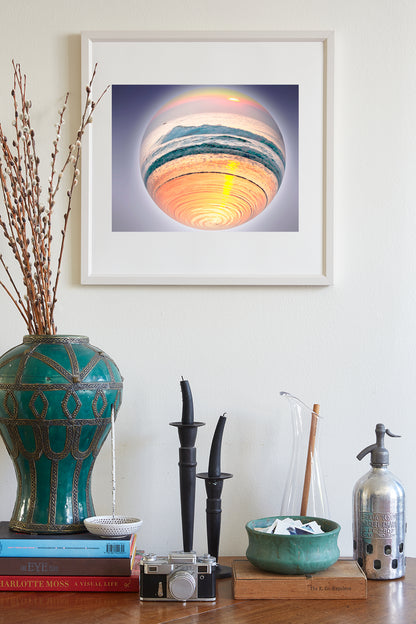 Fine Art Surreal Photograph with Ocean Sunrise as Wall Decor