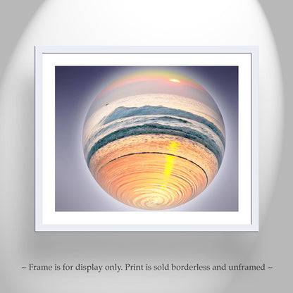 Fine Art Surreal Photograph with Ocean Sunrise as Wall Decor
