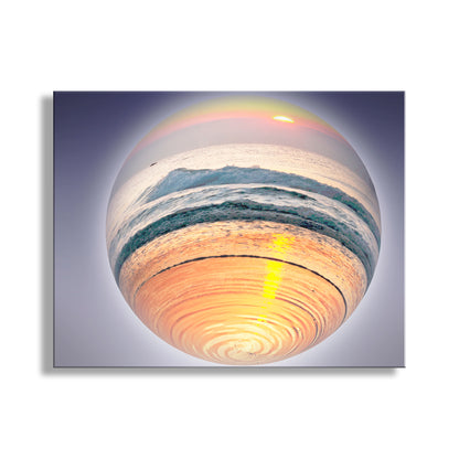 My unique surreal art for your enjoyment! This is a splendid sunrise scene, captured on camera by me on the Atlantic Ocean at Rhode Island, planet Earth. Original, unique signed art by Murray Bolesta.