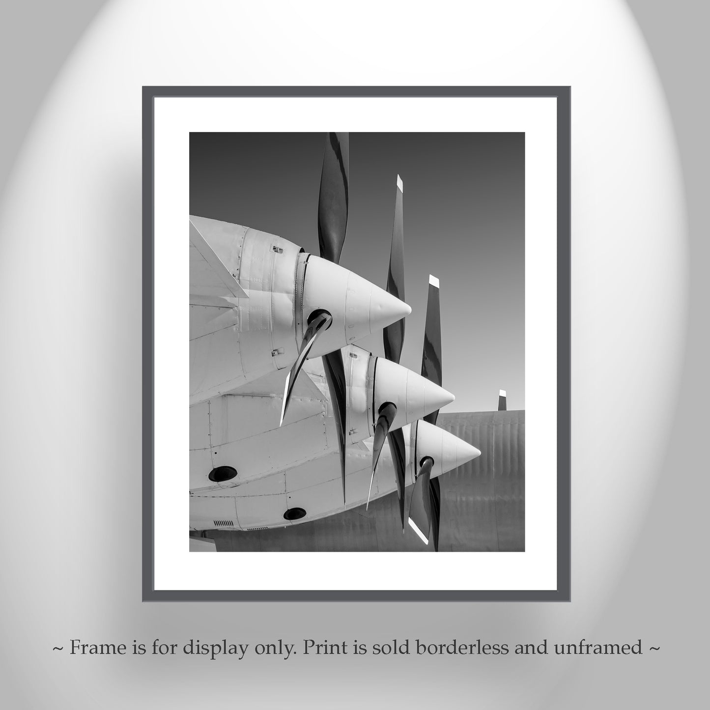 Convair B-36 Peacemaker Warbird Wall Decor – Gift for Pilot in B&W