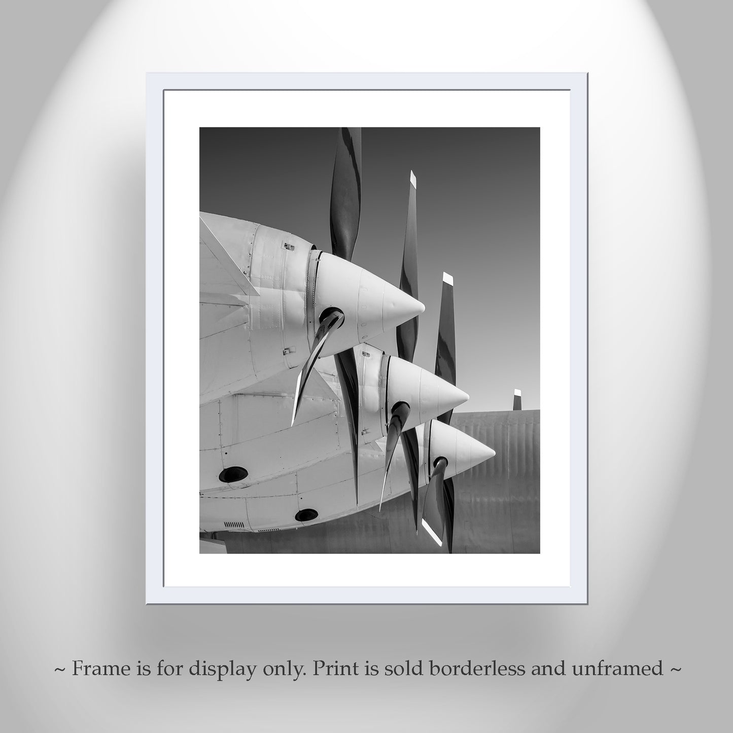 Convair B-36 Peacemaker Warbird Wall Decor – Gift for Pilot in B&W