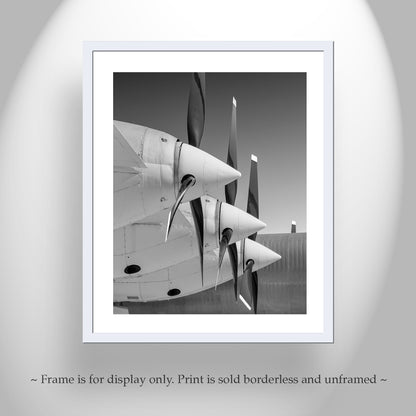 Convair B-36 Peacemaker Warbird Wall Decor – Gift for Pilot in B&W