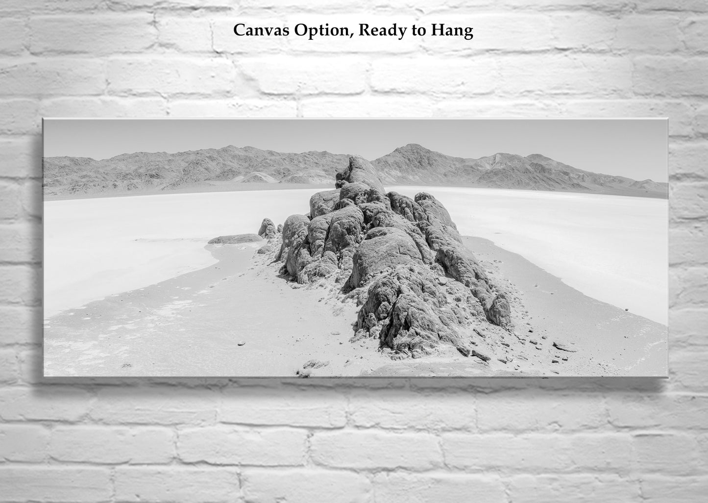 Black & White Wide Desert Panorama with Death Valley National Park