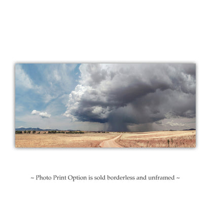 Southern Arizona Prairie Storm Art Print with Canelo Hills Country Roads