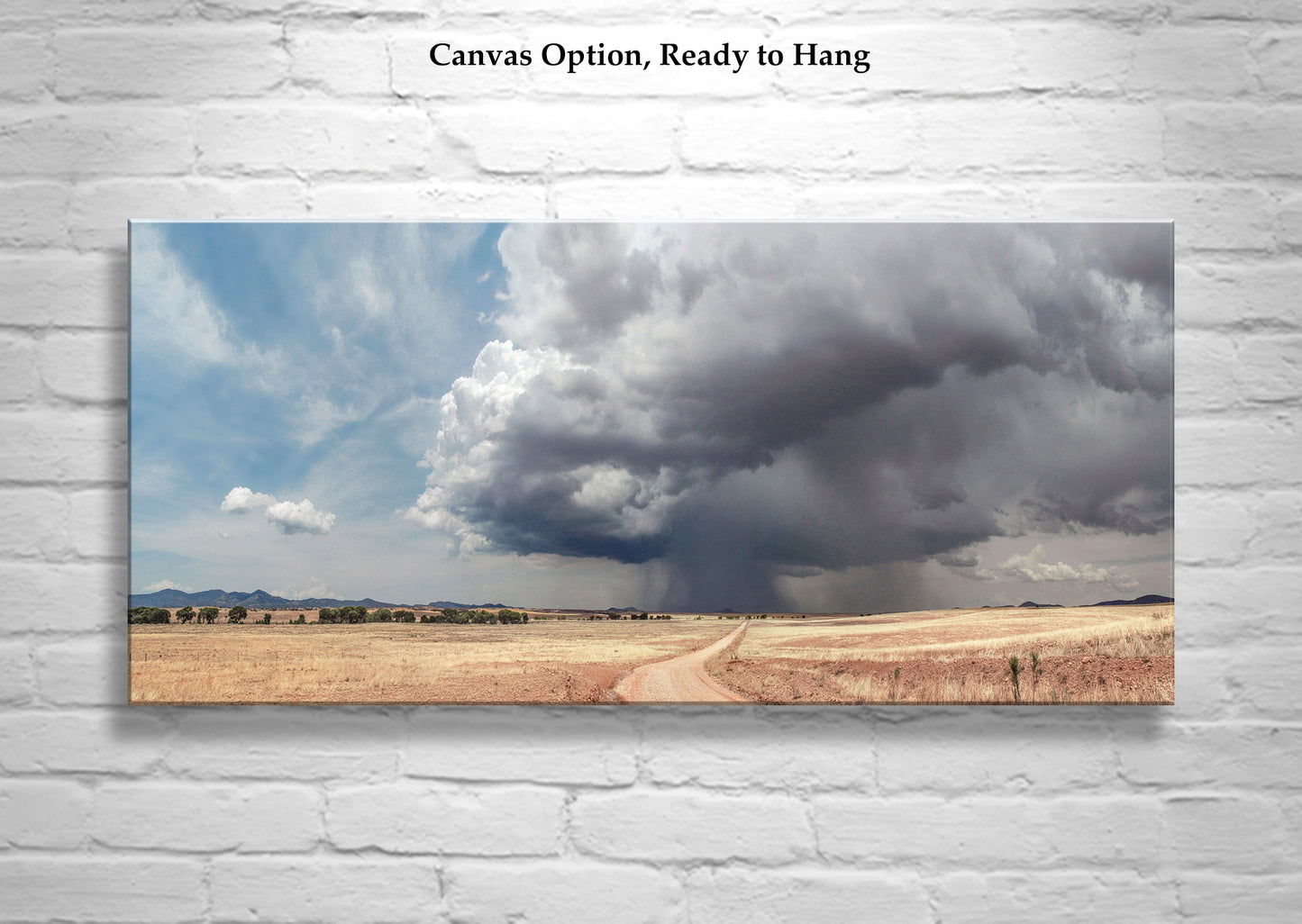 Southern Arizona Prairie Storm Art Print with Canelo Hills Country Roads