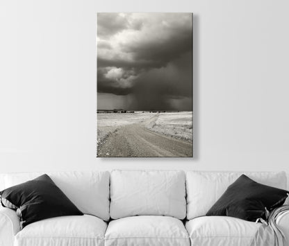Southwest Monsoon Storm | Arizona Ranch Landscape Art | Rustic Country Roads