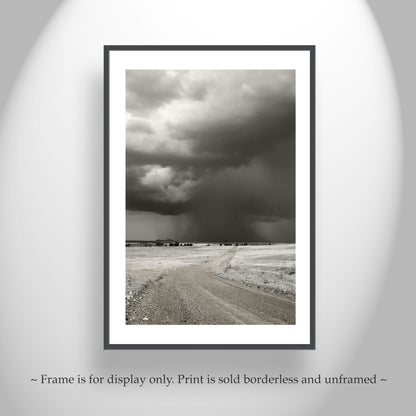 Southwest Monsoon Storm | Arizona Ranch Landscape Art | Rustic Country Roads