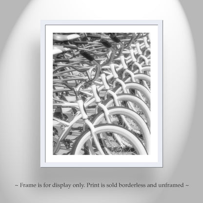 Bicycle Wall Art Print | Cool Black and White Vintage Bike Pic