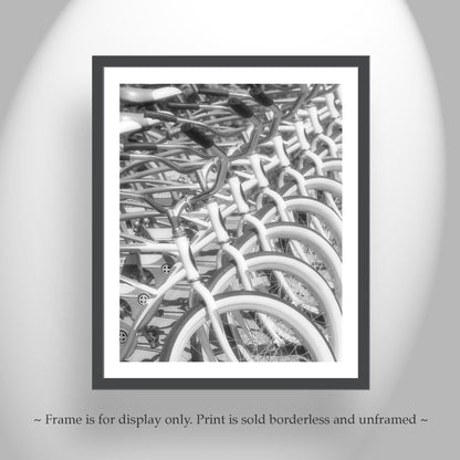 Bicycle Wall Art Print | Cool Black and White Vintage Bike Pic