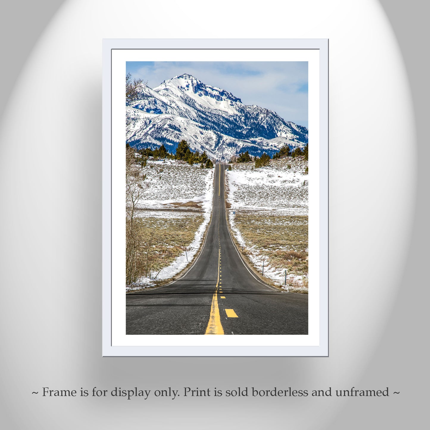Winter Road Trip Art | Eastern Sierra California Alpine County Tahoe Region