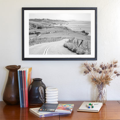 Black and White Mendocino Coast Sonoma Coast Bodega Bay Photograph