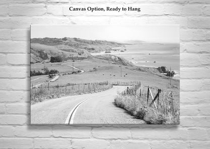 Black and White Mendocino Coast Sonoma Coast Bodega Bay Photograph