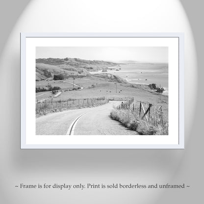 Black and White Mendocino Coast Sonoma Coast Bodega Bay Photograph