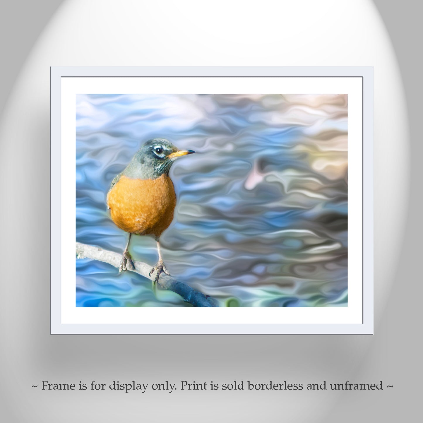 Red Robin Bird Art as Beautiful Nature Decor for Home