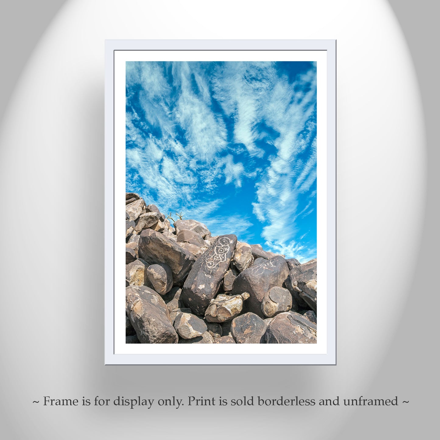 Native American Petroglyph Art - Arizona Desert Rock Art Print