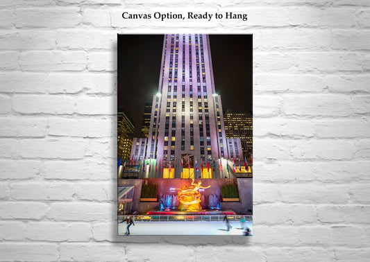 Rockefeller Center Ice Skating Rink | NYC Photography Wall Decor
