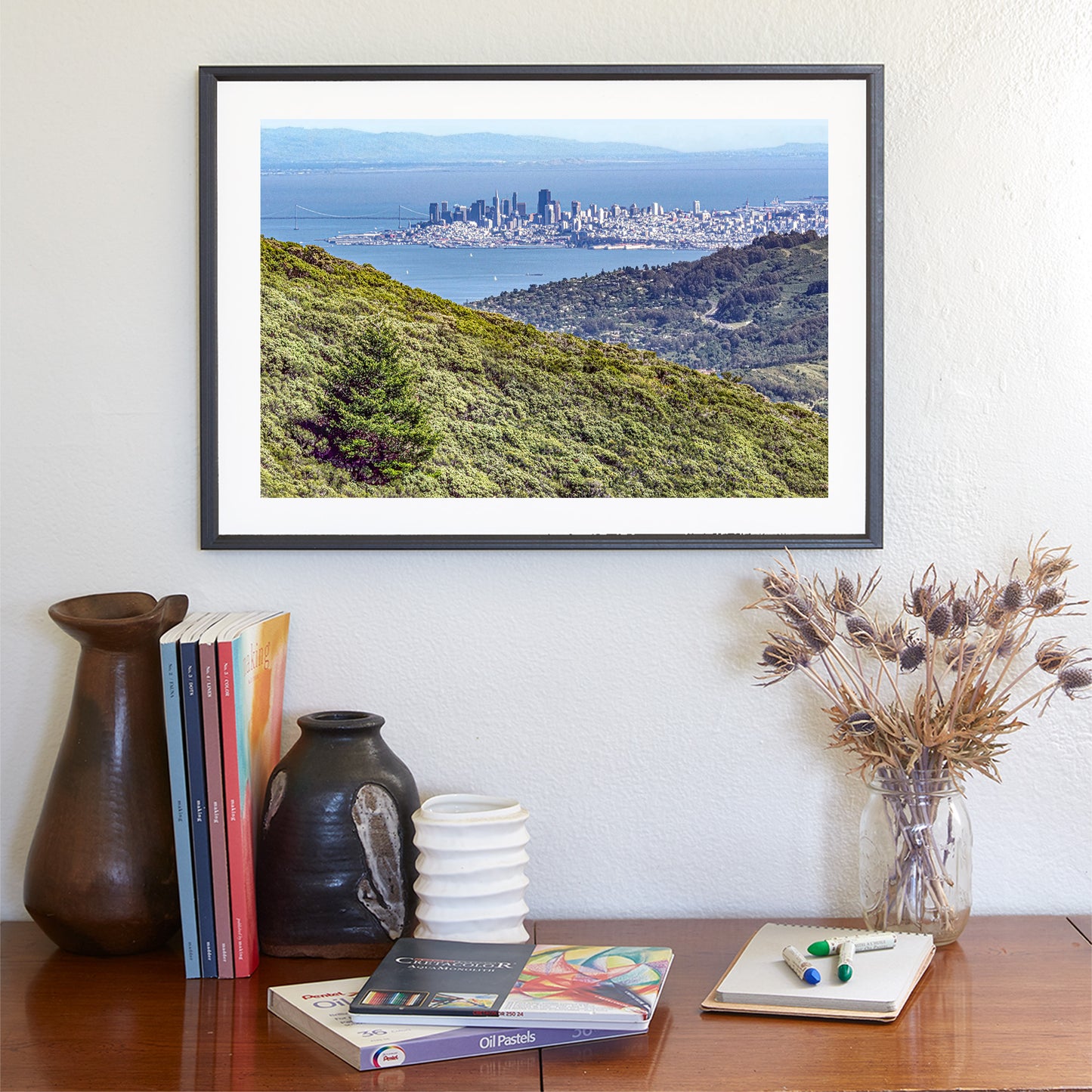 Mt Tam Wall Art with Marin County Landscape San Francisco California