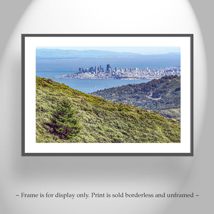 Mt Tam Wall Art with Marin County Landscape San Francisco California